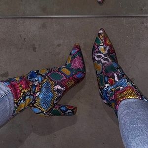 Multi- color boots